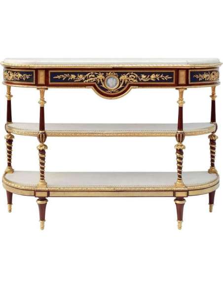 Adam Weisweiler, Console Desserte Style Louis XVI En Acajou, XIXe Siècle - LS32059951 - Consoles anciennes-Bozaart