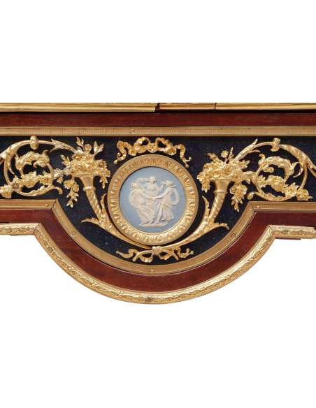 Adam Weisweiler, Console Desserte Style Louis XVI En Acajou, XIXe Siècle - LS32059951 - Consoles anciennes-Bozaart