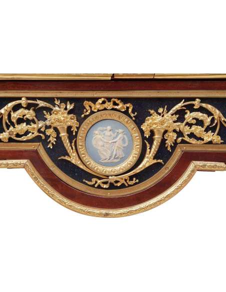 Adam Weisweiler, Louis XVI Style Service Console In Mahogany, Nineteenth Century - LS32059951 - Antique Consoles-Bozaart