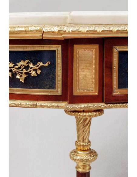 Adam Weisweiler, Console Desserte Style Louis XVI En Acajou, XIXe Siècle - LS32059951 - Consoles anciennes Adam Weisweiler, Console Desserte Style Louis XVI En Acajou, XIXe Siècle - LS32059951 - Consoles anciennes-Bozaart