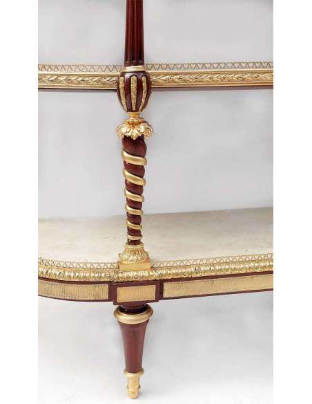 Adam Weisweiler, Console Desserte Style Louis XVI En Acajou, XIXe Siècle - LS32059951 - Consoles anciennes Adam Weisweiler, Console Desserte Style Louis XVI En Acajou, XIXe Siècle - LS32059951 - Consoles anciennes-Bozaart
