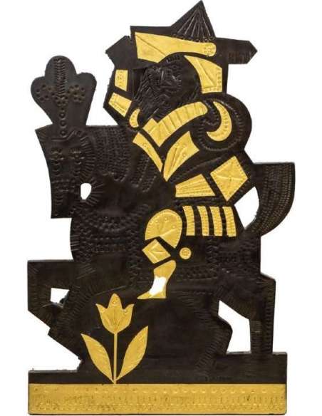 Roger Capron, Decorative Lead Panel, 1960s - Ls45392031 - Decorative Objects-Bozaart