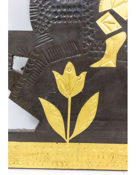 Roger Capron, Decorative Lead Panel, 1960s - Ls45392031 - Decorative Objects-Bozaart