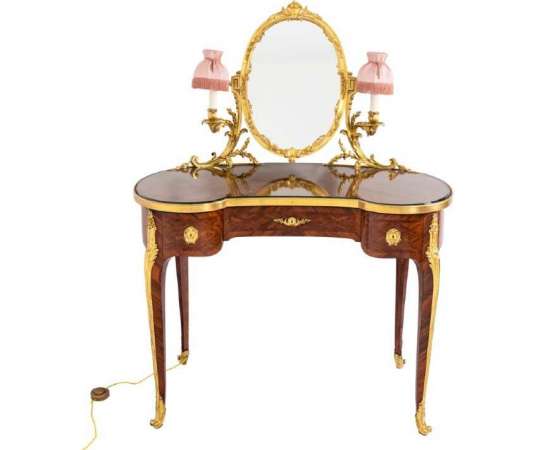 Charles Bernel, Coiffeuse De Style Louis XV En Bois De Violette, Circa 1880 - Ls44044651 - autres meubles