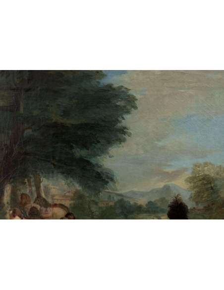 Carle Van Loo, La Halte De Chasse (1737), Huile Sur Toile, XIXème Siècle - LS38515491 - Tableaux scènes de genre-Bozaart