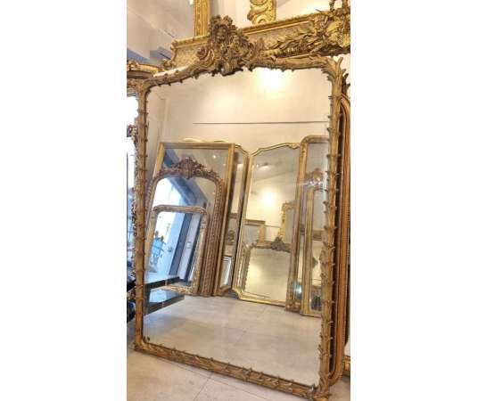 Miroir Louis XVI 120*195cm - miroirs de cheminée