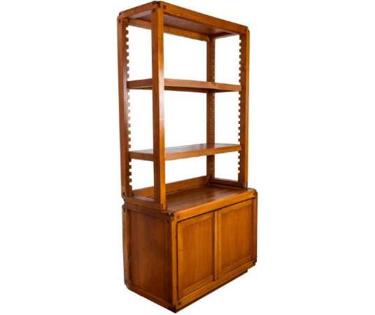 Pierre Chapo, Bookcase-Elm Shelves, 1960s, LS51182103A - bookcases