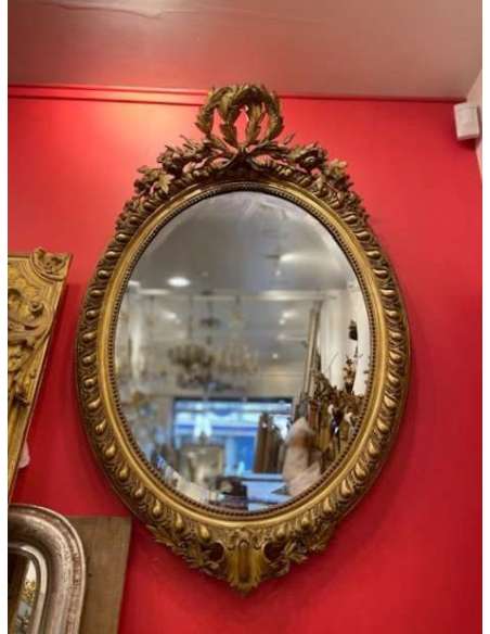 Miroir Louis XVI Ovale 80*120cm - miroirs-Bozaart