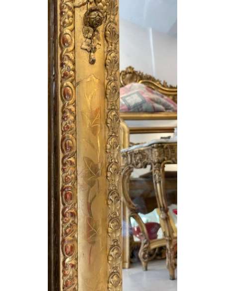 Miroir doré style Charle X 85*115cm - miroirs de cheminée-Bozaart