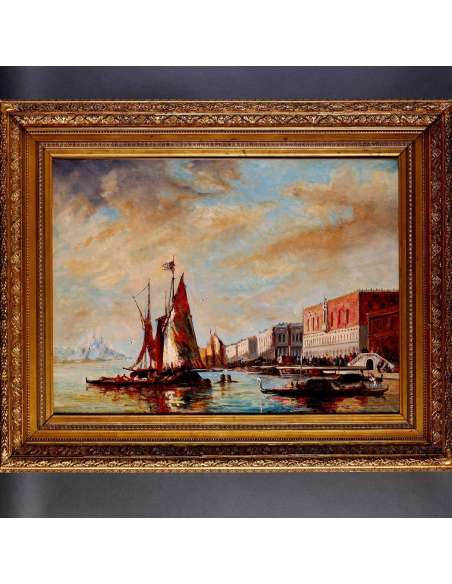 Venice, The Grand Canal. - Marine paintings-Bozaart