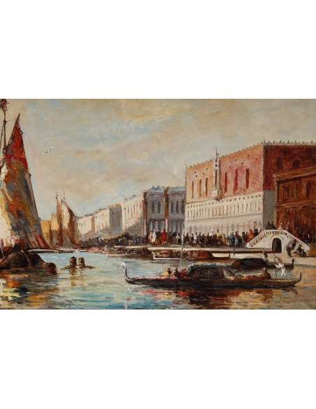 Venice, The Grand Canal. - Marine paintings-Bozaart