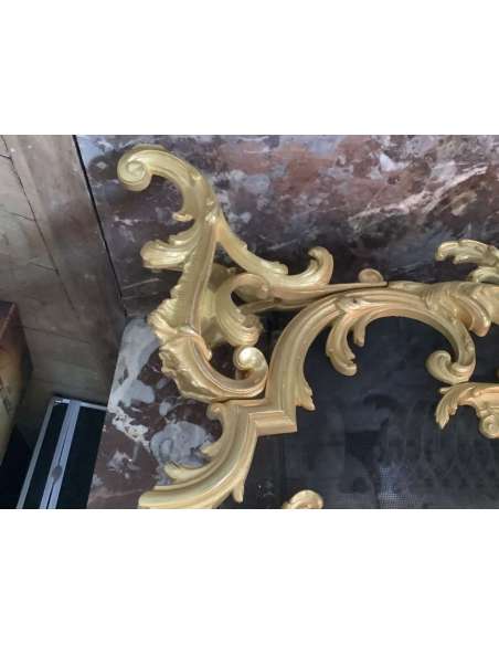 Pare Feu Bronze Doré Style Louis XV époque Fin 19 Eme Siecle - chenets, accessoires de cheminée-Bozaart