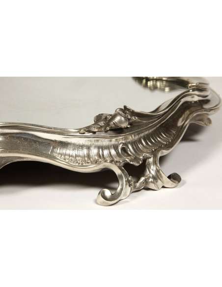 able top mirror and solid silver - XIXth century - Goldsmith Puiforcat --Bozaart