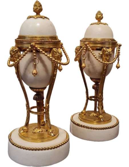 Louis XVI Reversible Candlesticks - Cassolettes - Candle Holders - Torches-Bozaart