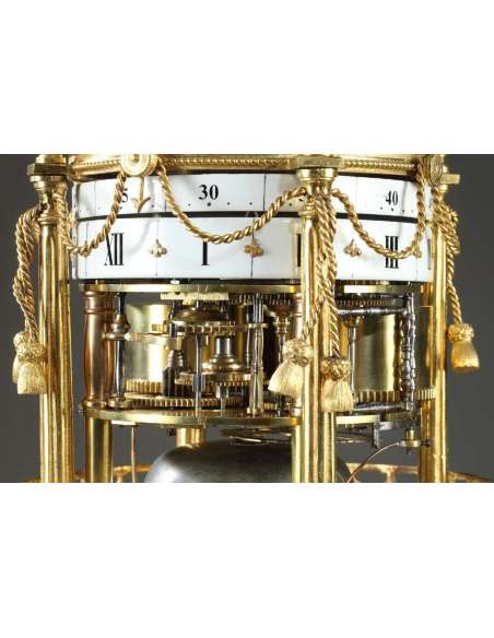 Pendulum with Rotating Circles "The Temple Of Love" - antique clocks-Bozaart