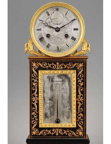 Pendule Restauration- Chronomètre-thermomètre. - pendules anciennes-Bozaart