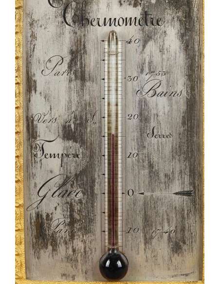 Pendule Restauration- Chronomètre-thermomètre. - pendules anciennes-Bozaart