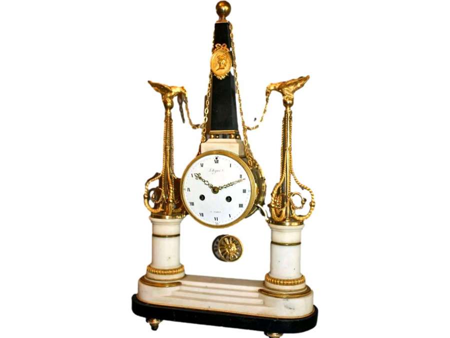 Louis XVI Clock Signed Degree - antique clocks