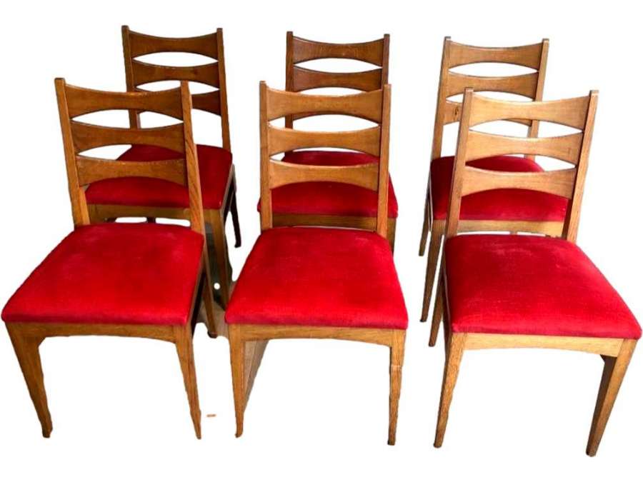 Suite of 20th Century Oak Chairs