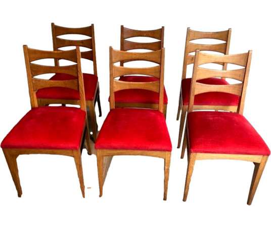 Suite of 20th Century Oak Chairs