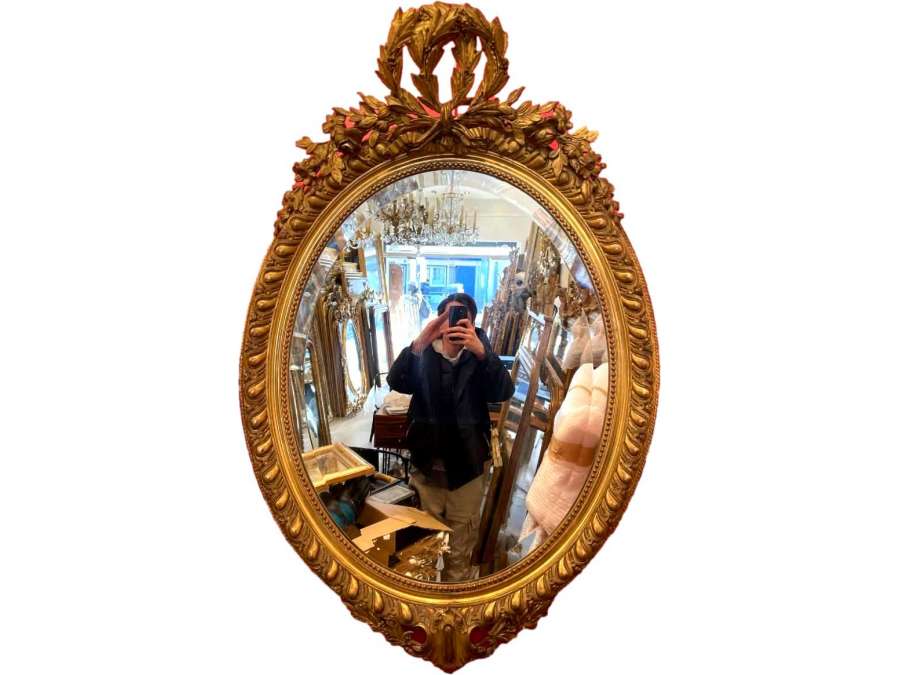 Miroir Louis XVI Ovale 80*120cm - miroirs