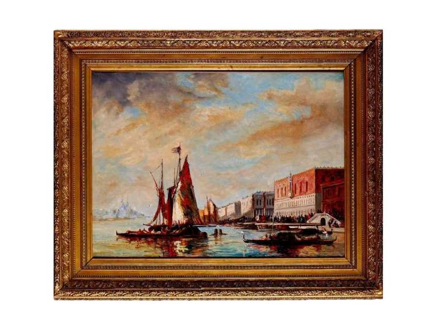 Venise, Le Grand Canal. - Tableaux marine