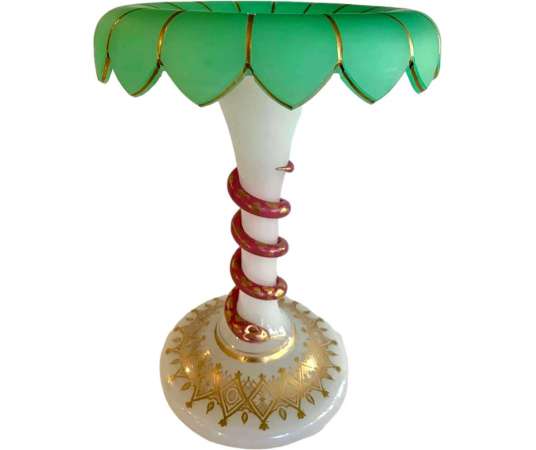 Pineapple Holder In Opaline - Opalines, enameled glasses