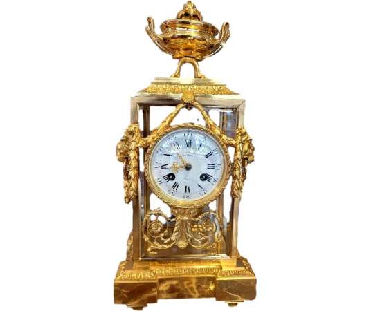Pendulum With Lion's Muffs - antique clocks
