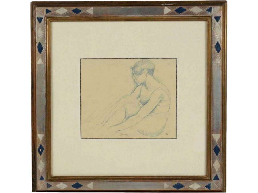 Drawing By Zarraga Angel (1886, 1946) Mexican-the Boy