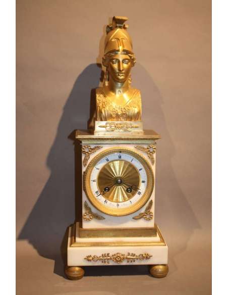 Empire Terminal clock in La Minerve - antique clocks-Bozaart