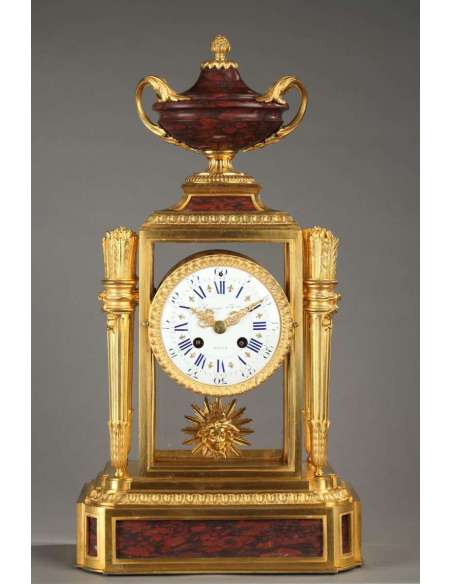 Cage Clock Signed Raingo Frères, - antique clocks-Bozaart