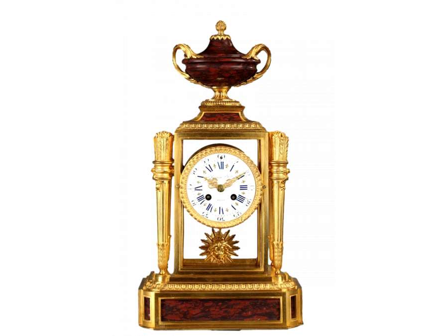 Cage Clock Signed Raingo Frères, - antique clocks