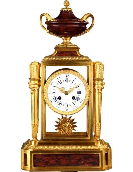 Cage Clock Signed Raingo Frères, - antique clocks-Bozaart