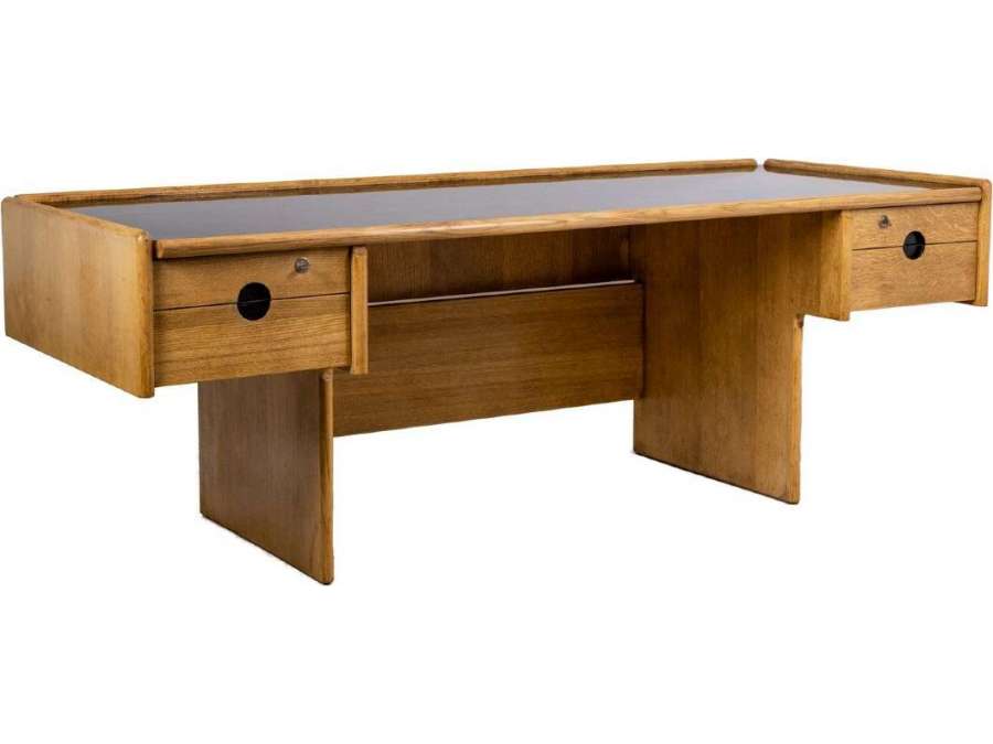 Large Oak Desk, 1970s, LS514113001A - Desks