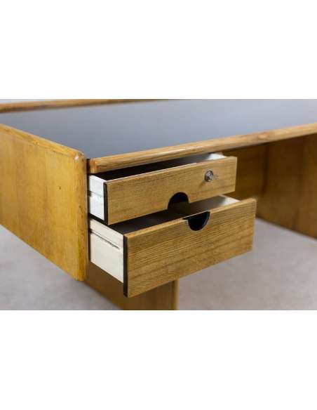Large Oak Desk, 1970s, LS514113001A - Desks-Bozaart