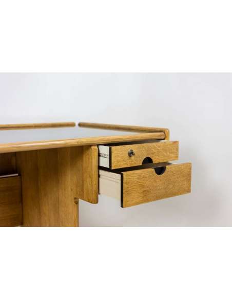 Large Oak Desk, 1970s, LS514113001A - Desks-Bozaart