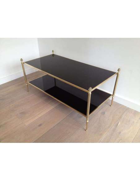 Table Basse du 20ème Siècle en Bronze et Laiton-Bozaart