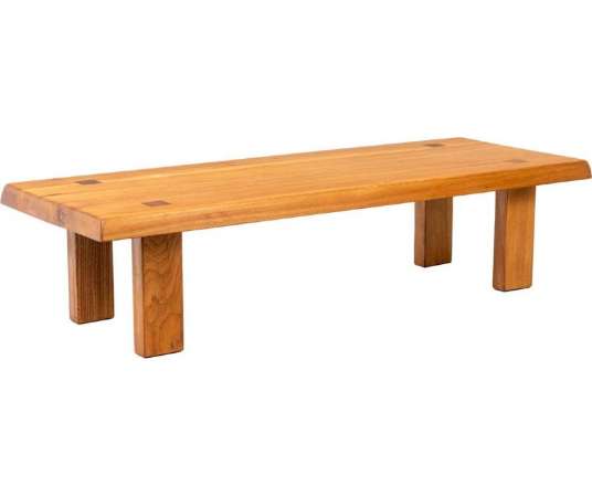 Pierre Chapo, Elm Coffee Table, 1960s, LS51161581A - Coffee Tables
