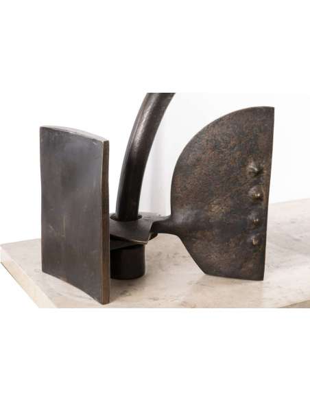 Victor Roman, La Porte, Sculpture En Bronze, 1983 - LS40784051 - Bronzes anciens-Bozaart