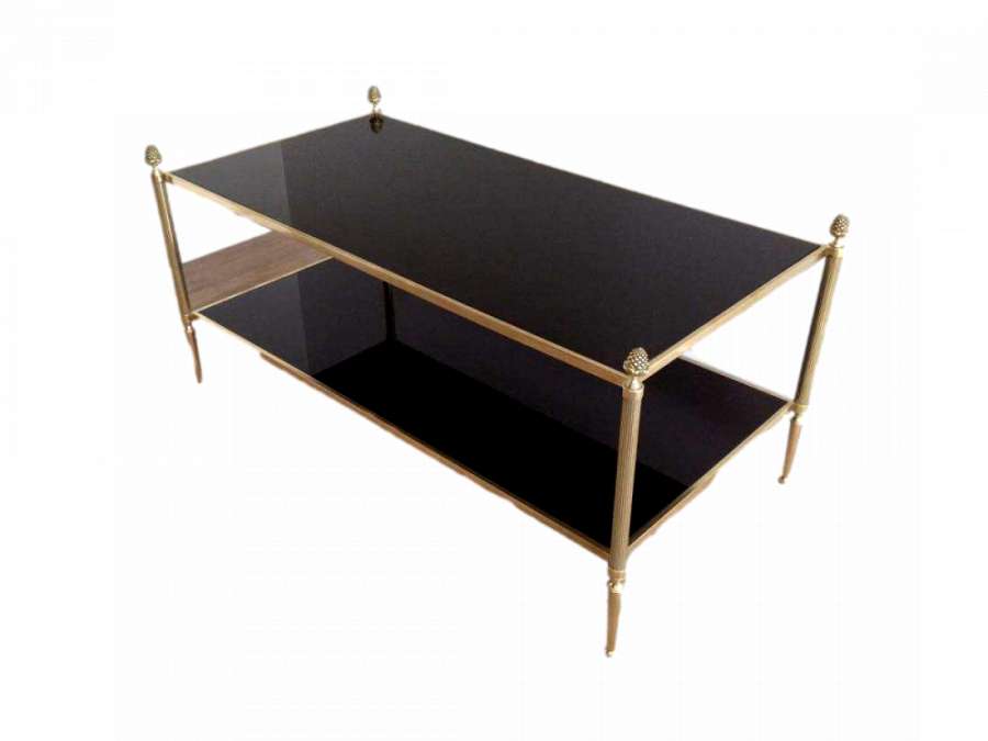 20th Century Bronze and Brass Coffee Table