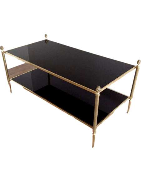 Table Basse du 20ème Siècle en Bronze et Laiton-Bozaart