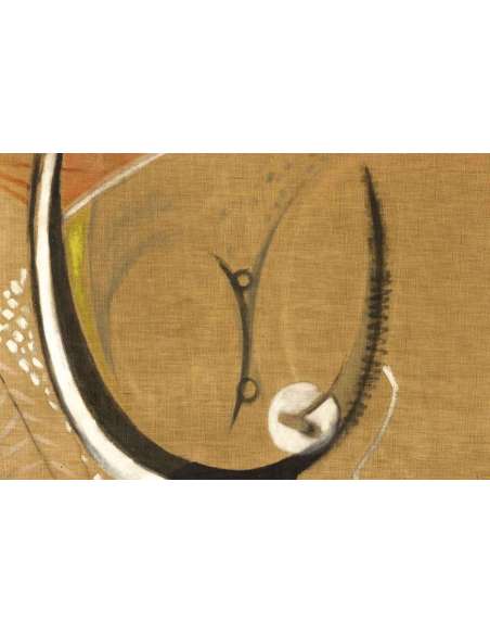 Bocian, Composition Abstraite, Technique Mixte Sur Toile, 1949 - LS40362201 - Tableaux peintures abstraites-Bozaart