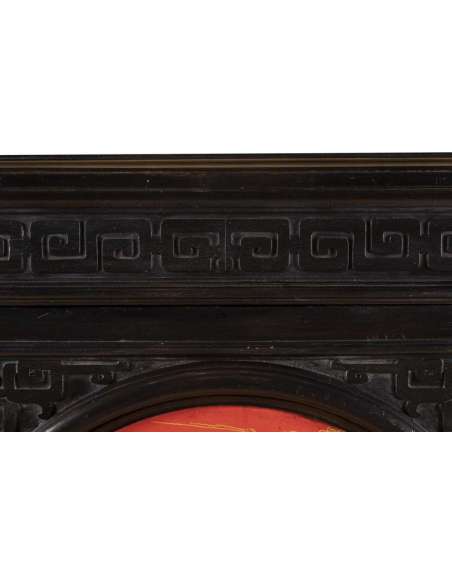 Grand Meuble D’appui Chinoisant En Bois Laqué Noir, Rouge Et Or, Vers 1880 - LS37661501 - cabinets-Bozaart