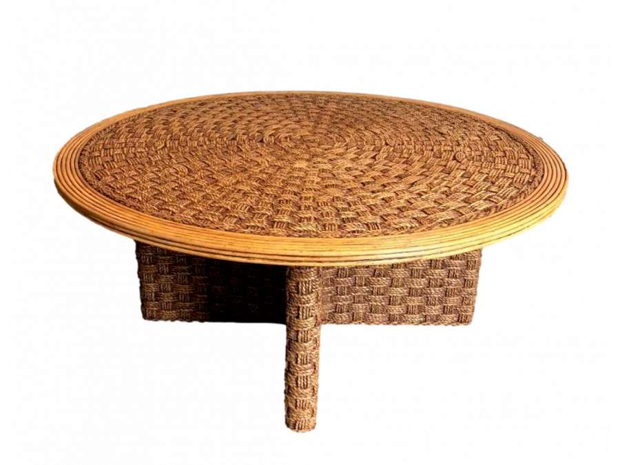 20th Century Round Wooden Coffee Table