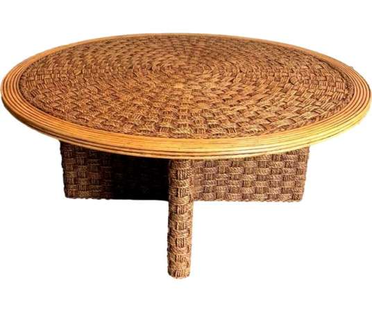 20th Century Round Wooden Coffee Table