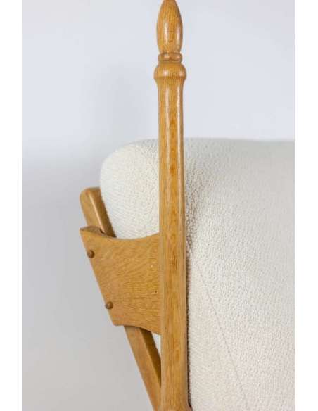 Pair Of Oak Armchairs, 1950s, LS53641526D - Design Seats-Bozaart
