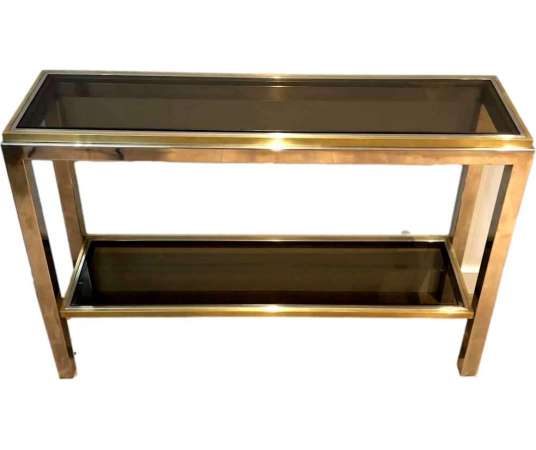 20th Century Console Table in Chrome