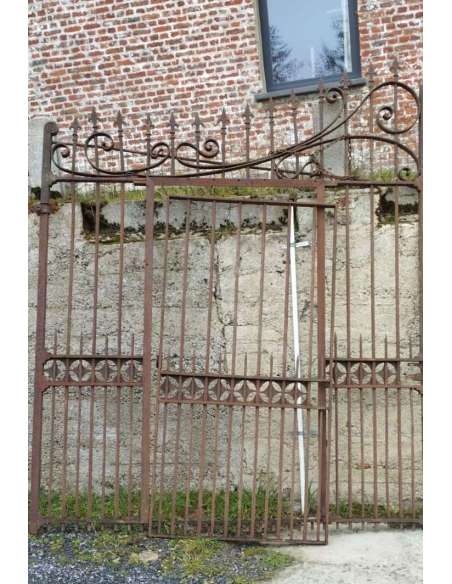 18th century wrought iron property gate in the classical art style-Bozaart