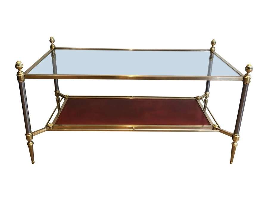 House Jansen.coffee table+ in brass. Circa 1940