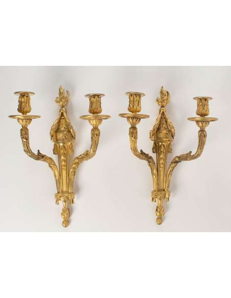 A Pair of Louis-XVI style, wall-lights.-Bozaart